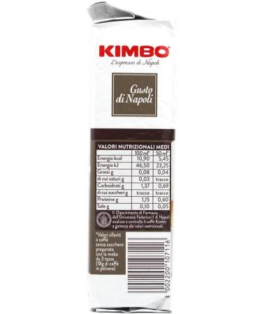 Kimbo Gusto Di Napoli caffe' italiano Caff Macinato Italian Caf moulu convient pour cafeti re Moka Lot de 4x 250 gr + Italian Gourmet polpa 400g - Buy Online on GoSupps.com