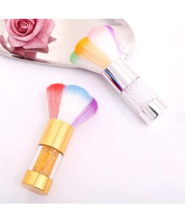 Gold Glitter Manicure Brush | Nail Care DIY Tool & Powder Remover | Salon-Quality Nail Art Brush - Buy Online on GoSupps.com