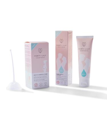 FERTILILY Bundle Conception Cup & 50ml Conception Gel Fertility Kit for Pregnancy - Trying to Conceive - Natural & Hormone Free. Clinically Proven to Increase Chances of Conception by +48%! Bundle - 50ml Lubricant + Conception Cup