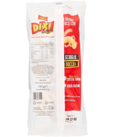  Italian Gourmet E.R. San Carlo Dixi Baked Corn Chips Cheese Cheese Taste Savory Snack 6 x 22 g 132 g with Italian Gourmet Polpa 400 g Pack of 3 - Buy Online on GoSupps.com