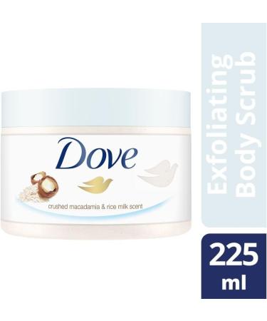 Dove Exfoliating Body Scrub Crushed Macadamia & Rice Milk Scent 225ml (Pack of 2) - Buy Online on GoSupps.com