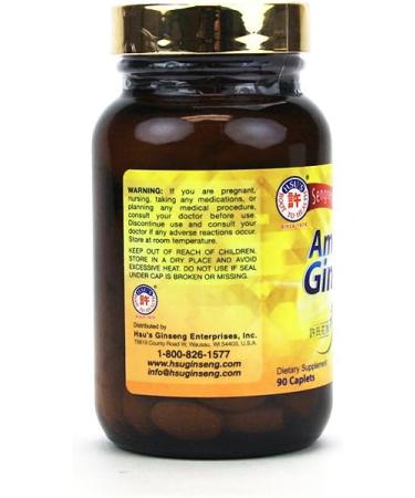 Hsu's SKU 1066 Ginseng American Gin-Max 90 ct Caplets  - Buy Online on GoSupps.com