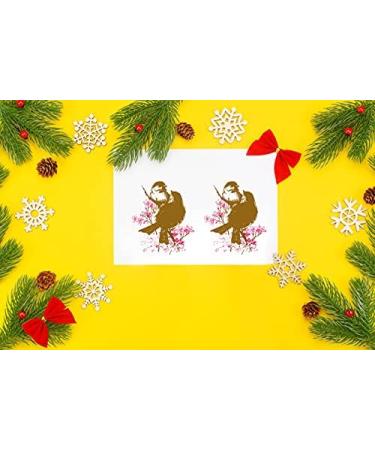 Love Birds on Flowers Clear Stamp Set for Card Making and Scrapbooking - Style1 - Buy Online on GoSupps.com