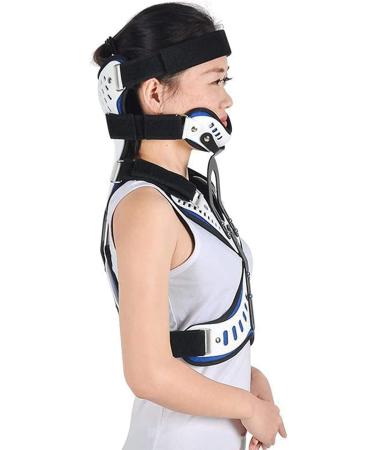 Saddle Cervical Thorax Orthesis - Adjustable Head & Neck Support Brace for Post-Trauma Recovery - Black - Buy Online on GoSupps.com