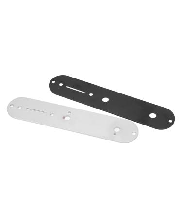 Electric Guitar Control Plate 2Pcs 16x3.2x0.2cm Smooth Metal Guitars Controlling Panel for TL