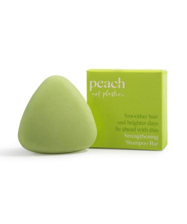 Peach not Plastic Shampoo Bar - Strengthening for Damaged & Split-prone Hair | Leaves Hair Strong and Healthy | Plant Based  Vegan & Eco Friendly | 3.0oz