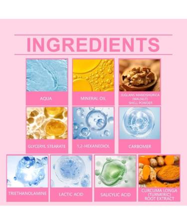 Body Scrub with AHA BHA and Turmeric for Gentle Exfoliation and Moisturizing Care Smooths and Softens Skin for All Skin Types - Buy Online on GoSupps.com