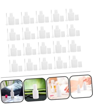 minkissy 20 x Bottled Nail Gel Holders Refillable Nail Oil Bottles 10ml Nail Polish Bottles White Nail Polish Bottle Waterproof Abs - Buy Online on GoSupps.com
