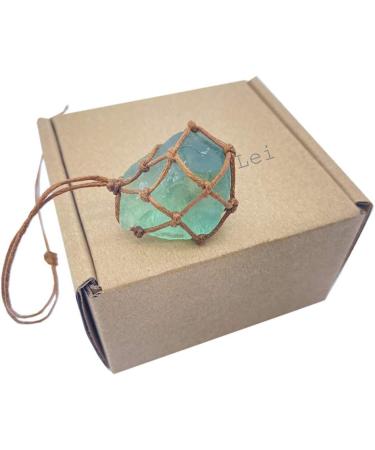 Raw Blue-green Fluorite Crystal Pendant Necklace with Reiki Chakra Healing Treatment - Buy Online on GoSupps.com