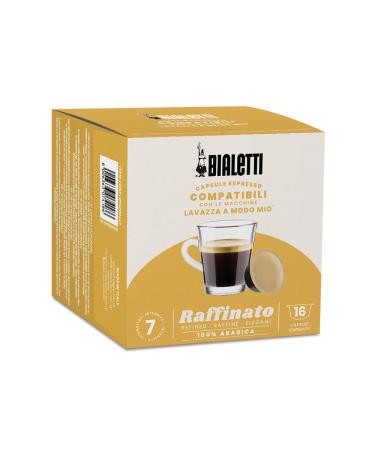 Bialetti Café Capsules compatible with Lavazza® - Raffinato - 16 Capsules