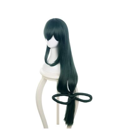 Shop Lwiuentx MHA Cosplay Asui Tsuyu Long Green Wig | Free Wig Cap Included | International Shipping Available - Buy Online on GoSupps.com