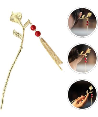 Beavorty Crystal Hair Accessories Long Hair Stick Women Hair Stick Hair Sticks for Long Hair Chinese Flower Hair Sticks Chinese Chignon Pin Ponytail Holder Women's Manual Hair Clip Plastic - Buy Online on GoSupps.com