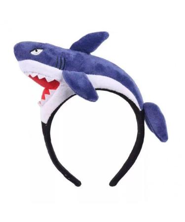 Lpitoy Funny Shark Headband Cute Shark Headbands Cartoon Fish Animal Hairbands Hair Hoop Animal Cosplay Headwear for Halloween Party