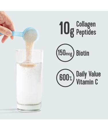 Vital Proteins Morning Get Up and Glow Collagen Peptides Powder with 90mg Caffeine, Vitamin C, Biotin, Hyaluronic Acid - Peach Mango 9.3oz - Energizing Supplement - Buy Online on GoSupps.com