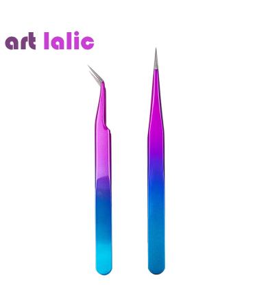 Artlalic Straight & Curved Tweezers - Rhinestone Picker for Eyelash & Nail Art | International Shipping Available - Buy Online on GoSupps.com