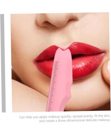 Beavorty 2pcs Silicone Beauty Ruler Tuile Molds Silicone Makeup Guide Tool Angled Eyeshadow Stencils Cream 1 count (Pack of 1) Pink-1 - Buy Online on GoSupps.com