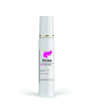 CoCo La Rue Lite Hold Hair Spray | Touchable Hairspray with Advanced and Enhanced Formula- Instant Styling and Frizz Control- Medium Hold and Tremendous Shine Lite Hold Hair Spray (1-Pack)