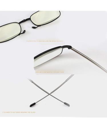 Read Optics Compact Folding Reading Glasses - Black with Silver & Gunmetal Telescopic Arms | Unisex +1.0 Readers for Ultimate Portability - Buy Online on GoSupps.com
