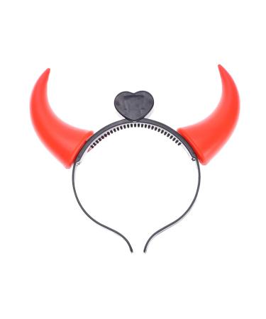 5-St Devil's Halloween Headband with LED Horns | Red Teufel Headgear for Spooky Costumes - Buy Online on GoSupps.com