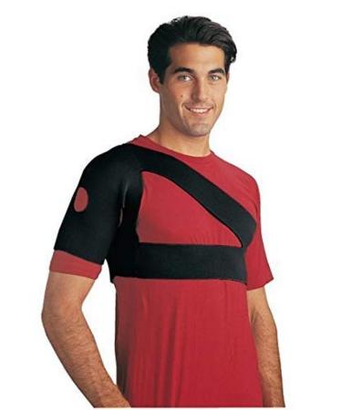 Rolyan Neoprene Tennis Elbow Band Black Small Latex-Free Hook and Loop Closure Compression Garment Ideal for Inflamed Tendons