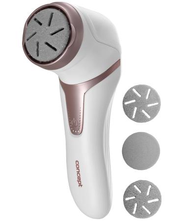 Concept PN3000 Electric Heel File - Rechargeable 3 Interchangeable Liners White