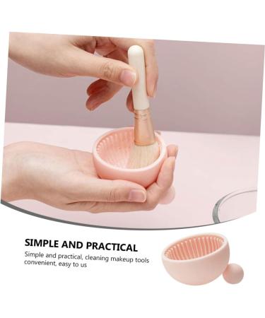 Housoutil 1pc Silicone Scrub Pad Make up Kit Silicone Makeup Applicator Brush Washing Dryer Cleaner Cosmetic Cleaning Scrubber Makeup Cleaning Pad Silicone Brush Silica Gel Makeup Brush 7x6.5cm Pink - Buy Online on GoSupps.com