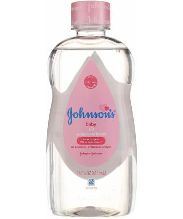 Johnsons Baby Oil 14oz (414ml) - 6 Pack | Pure and Gentle Formula - Buy Online on GoSupps.com