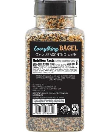 Everything Bagel Seasoning Pack. Includes (1) Bottle of Everything Bagel Seasoning (505g) with w/Water Cooler Trivia Game by BIG MAPLE. Tasty for Bagels Dry Rub Pizza Fish Popcorn Sandwiches. Fat Free - Buy Online on GoSupps.com
