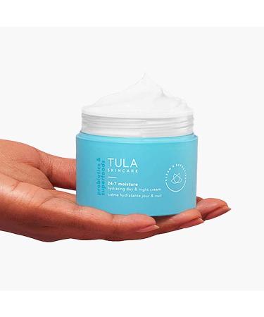TULA Probiotic Skin Care Supersize 24-7 Moisture Hydrating Day & Night Cream | Ageless Face Moisturizer with Watermelon & Blueberry Extracts - 3.4 oz - Buy Online on GoSupps.com