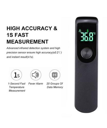 Forehead Thermometer for Adults Kids Non-Contact Infrared Thermometer Digital Thermometer Baby Thermometer Newborn with LCD Display Thermometer Gun with Fever Alarm (Black) - Buy Online on GoSupps.com
