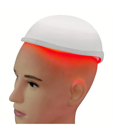 Bonnet de croissance des cheveux th rapie des cheveux lumi re rouge et bleue compresse chaude pour le traitement de la perte de cheveux pour homme et femme 3 modes de fonctionnement 5 Blanc