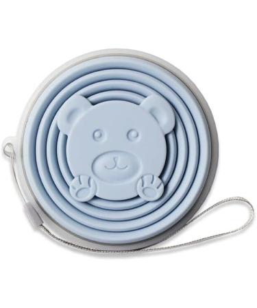 Light Blue Silicone Collapsible Cup | Portable Foldable Travel Mug for Camping, Hiking & Outdoors | Reusable and Expandable Drinking Cup - Buy Online on GoSupps.com