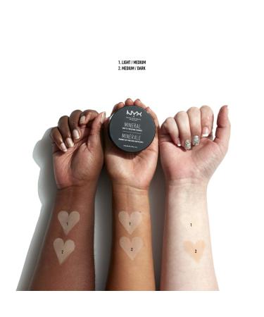 NYX Professional Makeup Mineral Finishing Powder | Loose Matt Finish Powder | Oil Absorbing Vegan Formula | Medium/Dark 02 - Buy Online on GoSupps.com