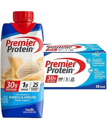 Premier Protein Shake Vanila Flavored 18 Pack/ 11 Fl Oz Net Wt 198 Fl Oz 198 Fluid_Ounces (546220) - Buy Online on GoSupps.com
