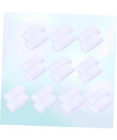 Gatuida 10 Pairs Toe Sleeves for Toe Caps Toe Cap Protector Thumb Protector Gelt Ear Sticker Ceramic Toothbrush Holder Nail Tools for Nail Art Bunion Eversion Corn Stickers White - Buy Online on GoSupps.com