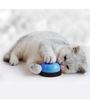 Slson Pet Training Bells - 2 Piece Set for Dogs & Cats - Potty Communication Door Bells with Large Button & Cat Pattern - White & Blue - Buy Online on GoSupps.com