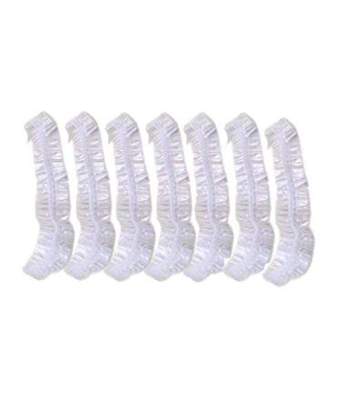 200 Pcs Disposable Plastic Shower Caps - Clear, Large Elastic Bath Cap for Women - Ideal for Spa, Home, Hotel, Hair Salon - Buy Online on GoSupps.com