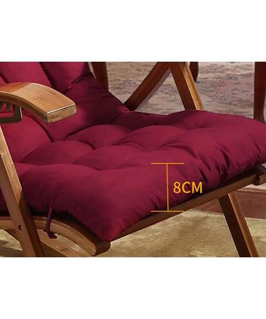 Non-Slip Practical Lounger Mat with Fixing Tie Comfortable Thick High-Backed Cushion for Indoor Outdoor Garden Patio Premium Cotton Lounger Pad - Buy Online on GoSupps.com