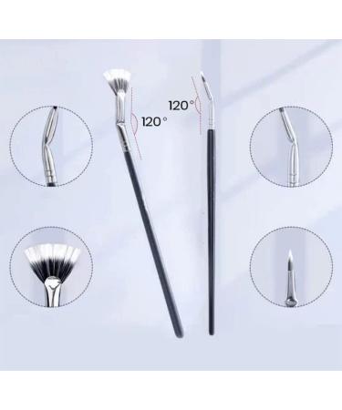 Dolly Mascara Fan Brush Anjoize Eyelash Brush Set - 3Pcs - Buy Online on GoSupps.com