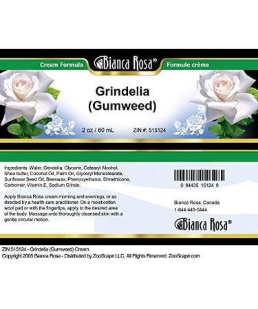 Bianca Rosa Grindelia (Gumweed) Cream (2 oz ZIN: 515124) - 3 Pack - Buy Online on GoSupps.com