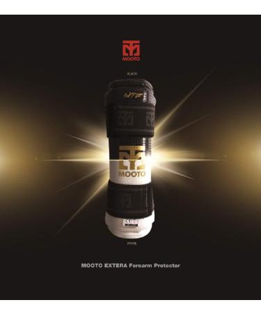 Mooto Korea Taekwondo Extera Forearm Protector - White, Size S (4.39-4.98ft) | MMA Kickboxing Training Gear - Buy Online on GoSupps.com