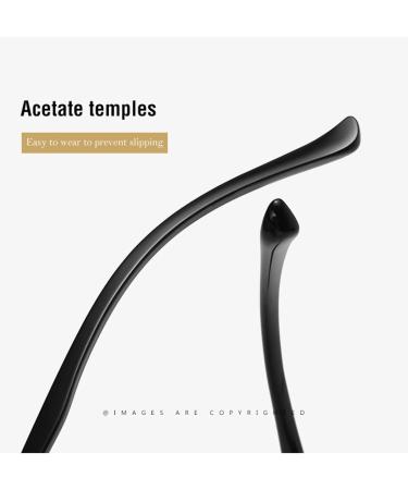 SERONI Blue Light Blocking Glasses - Metal Polygon Frame for Women & Men | Anti UV Ray Computer & Reading Glasses | Stylish Rose Gold 51mm - Buy Online on GoSupps.com