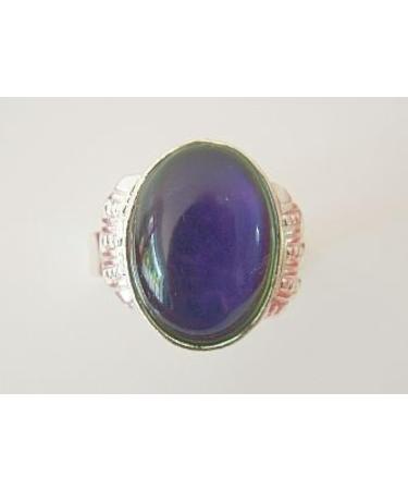 Spiritual Gifts Oval Mood Ring with Colour Coded Chart - Adjustable Size - Inner Moods Revealed - Buy Online on GoSupps.com