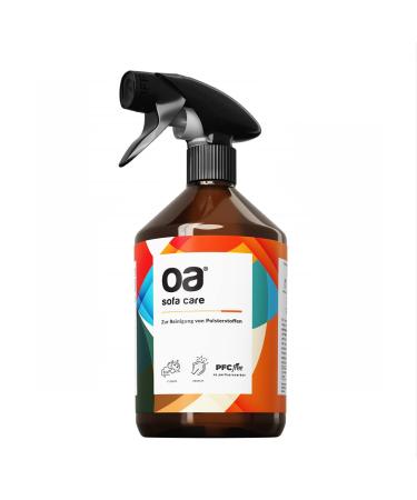 Oa sofa care upholstered cleaner sofa (500ml) - 100% PFC free and vegan - sofa cleaner for effective cleaning of stains and contamination - carpet cleaner & textile cleaner carpet car seat etc. sofa care 500 ml (1 Pack)