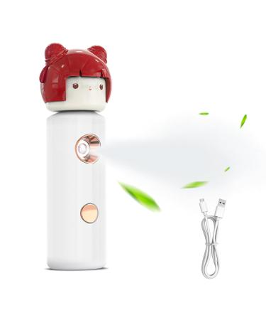 Nano Facial Mister 30MLPortable Facial Spray Mist Bottle Mini Face Mister Handy Mist Sprayer Facial Mister Mini Steamer USB Rechargeable Mini Beauty Device for Skin Care Facial Hydration