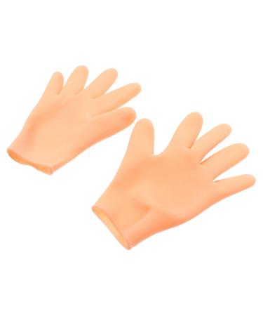 Housoutil 1 Pair Moisturizing Gloves Cracked Hand Gloves Black Disposable Gloves Exfoliate Glove Waterproof Glove Cosmetics Gloves Hand Spa Mask Gel at Night Sebs Women's