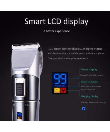 Professional Waterproof Hair Clippers for Men & Kids | Cordless Beard Trimmer Kit with LED Display & 1000mAh Battery - Buy Online on GoSupps.com
