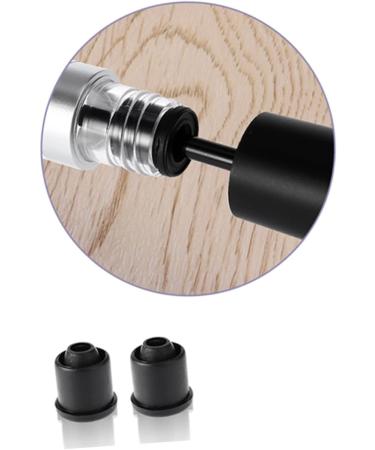 Outanaya 6pcs Eyelash Solution Bottle Portable Eyelash Tube Small Eyelash Bottle Mini Funnel Black Plastic - Buy Online on GoSupps.com