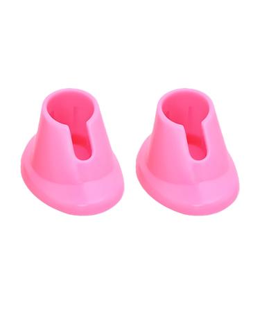 Miaija 2Pieces Nail Polish Bottle Stand Pink Nail Polish Bottle Holder Nail Art Salon Nail Art Supplies for Nail Art Organizer Manicure Tools
