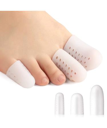 Bukihome 16 PCS Toe Protectors, Silicone Toe Caps Toe Sleeve Protectors, Prevent Pain Relief for Corns, Blisters and Ingrown Toenails (4PCS Large Size + 8PCS Medium Size + 4 Small Size)[Upgrade]